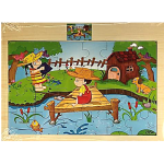 Wooden Tray Puzzle - 24 piece - Fishing  Wooden Tray Puzzle - 24 piece - Fishing